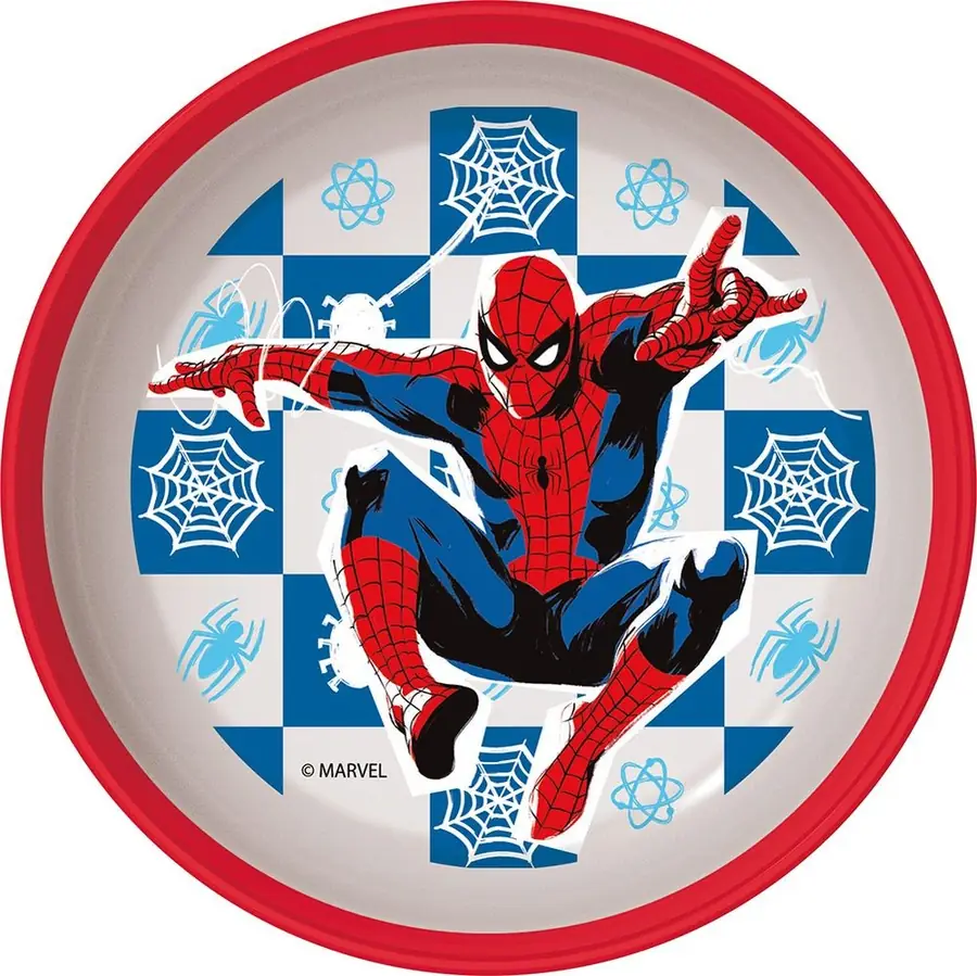 Licensing Cuenco Premium Bicolor Antideslizante Spiderman