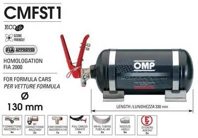 Extincion OMP del Sistema de Acero Mecánica FIA Homolog.weight 5.6 Kg