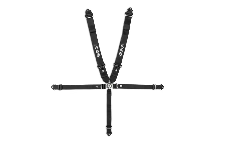 Arnés racing Sparco Arnes Club H 4R 5 Puntos 26 Snap negro Tornillo