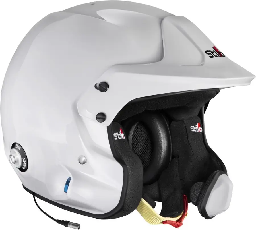 Casco circuito Stilo VENTI4 Turismo Composite blanco FIA 8859-24 SA2020 + HANS talla 58