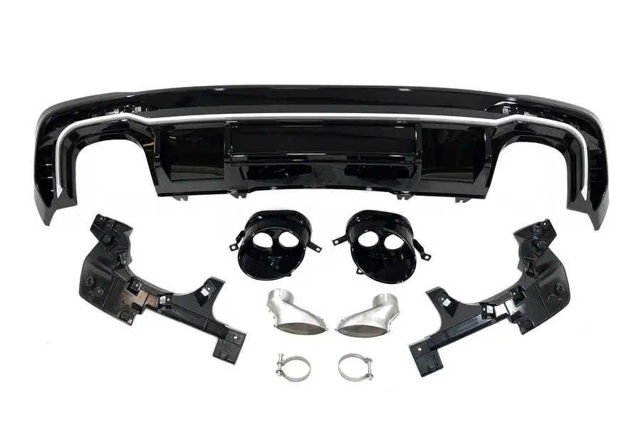 Difusor trasero Audi A4 2020+ Look RS4 - Plástico ABS