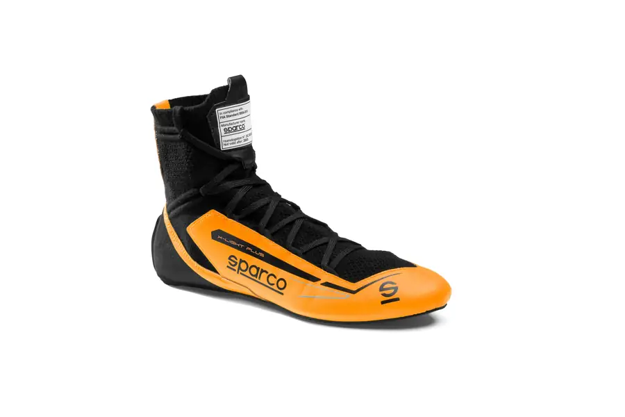 Botines racing Sparco X-LIGHT Plus naranja/NEGRAS talla 42