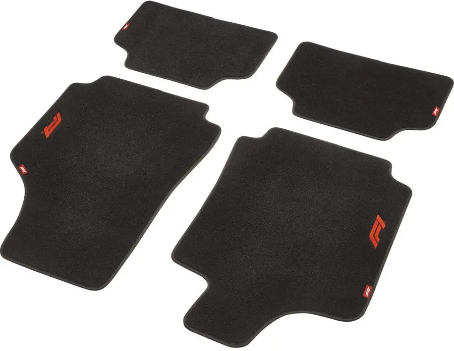 Formula 1 Alfombra De Coche Cm570 4Tlg Negro/Rojo