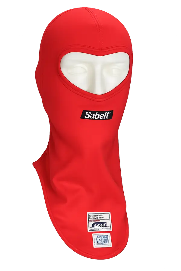 Balaclava Sabelt Roja FIA 8856-2018 UI-601 para Ropa interior