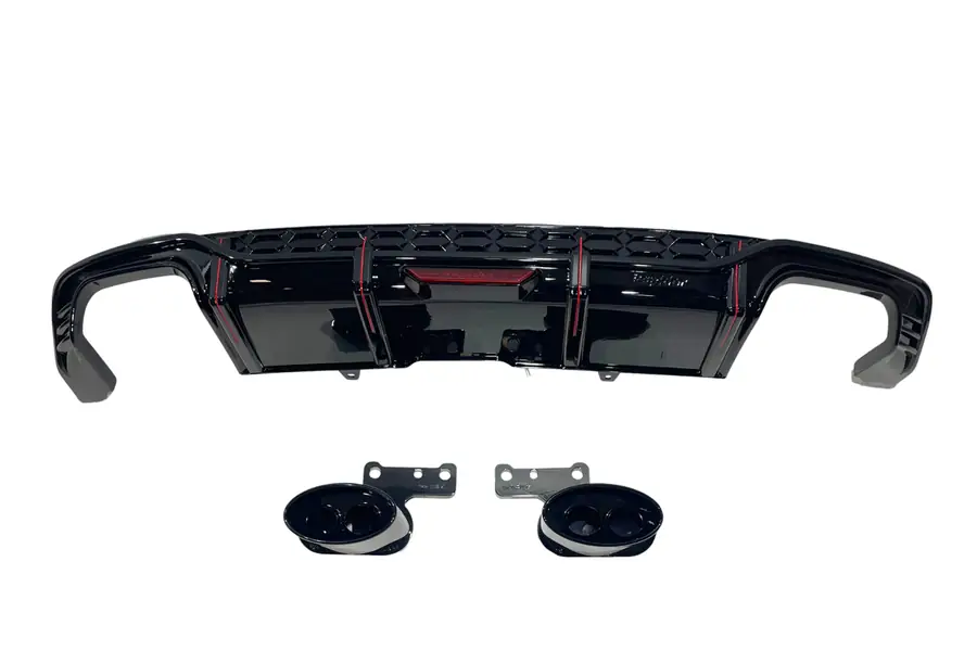 Difusor trasero Audi A5 2017-2019 Look RS5 - Plástico ABS