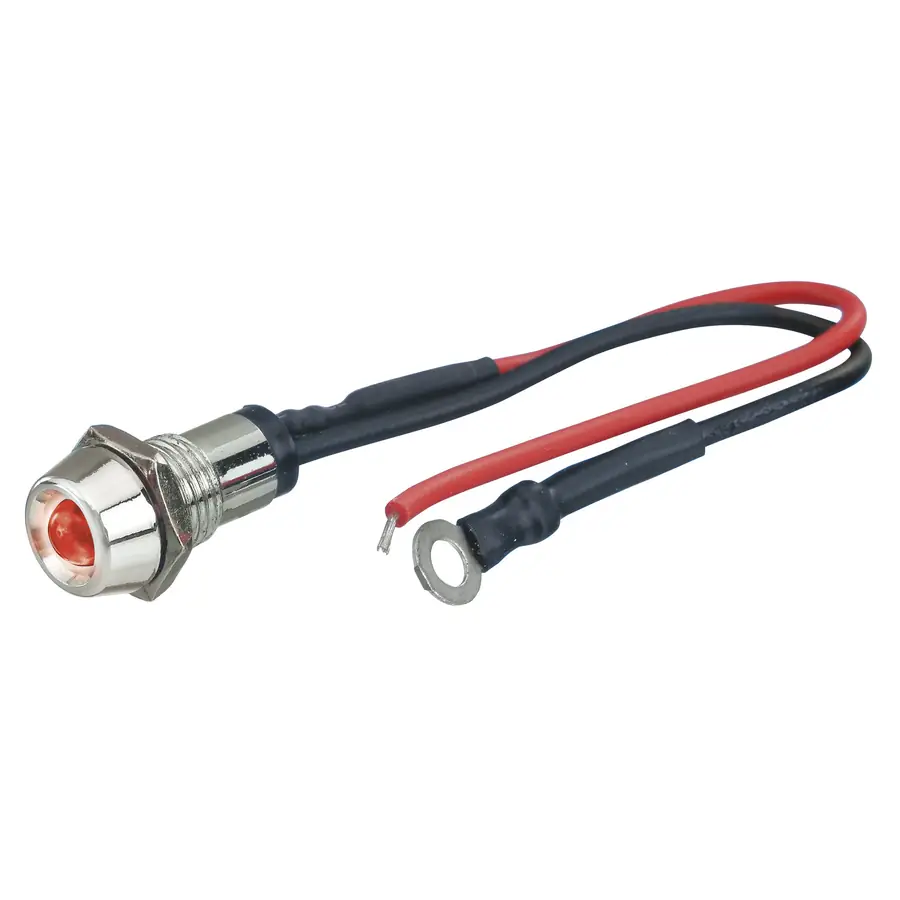 Foliatec Luz LED Control Chrome Fire Rojo 1 Pieza Ø 10 mm