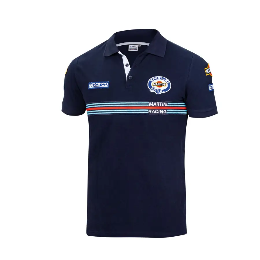 Sparco Polo Replica Martini-R Talla L Azul Marino
