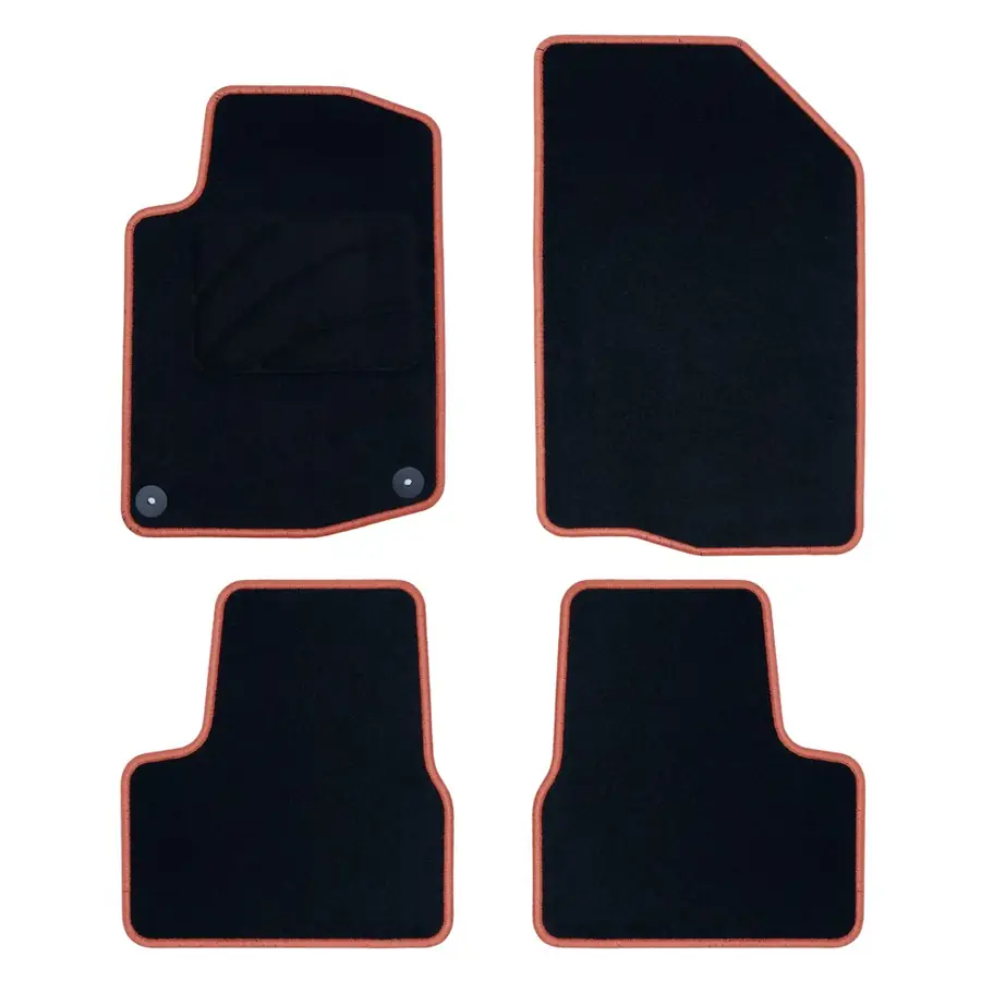 Alfombrilla a medida OCC Design PEUGEOT 208 (2012-2019) 5 PZ NARANJA