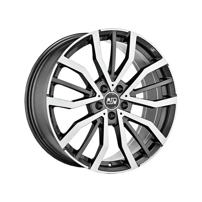 Llanta MSW 49 Gloss Gun Metal Full Polished 8x19 5x114.30 ET50