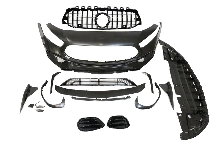 Paragolpes delantero Mercedes W177 / V177 2018-2023 look A45 S - Plástico ABS