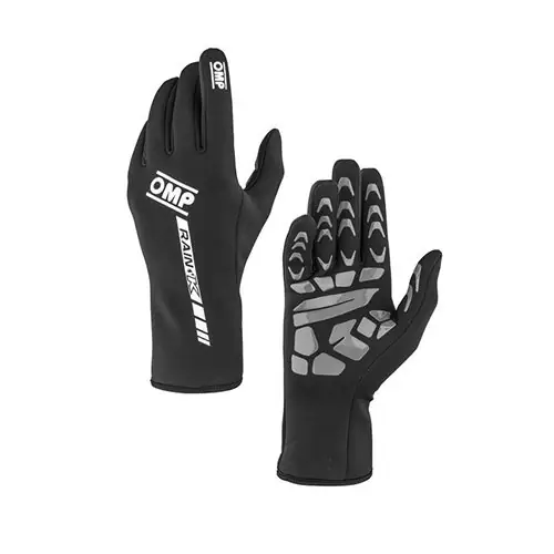 Guantes karting OMP RAIN-K karting MY2026 negro talla L