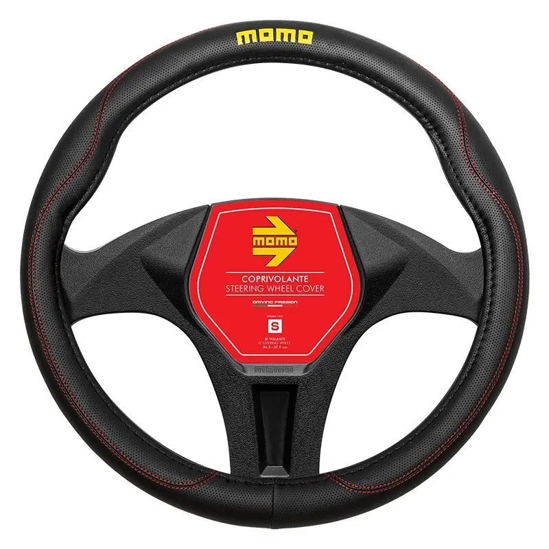 Funda De Volante MOMO 011 Comfort Black-Red Pu S 38 cm-39 cm