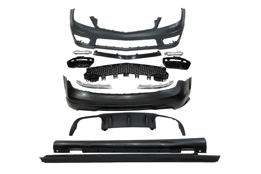 Kit de carrocería Mercedes W204 4P 2007-2013 Look AMG - Plástico ABS