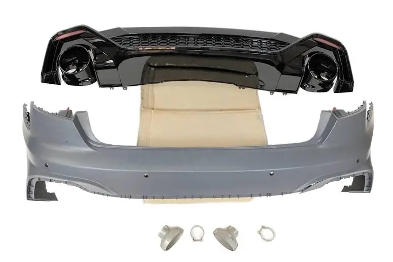 Paragolpes trasero Audi A4 2020+ Look RS4 - Plástico ABS