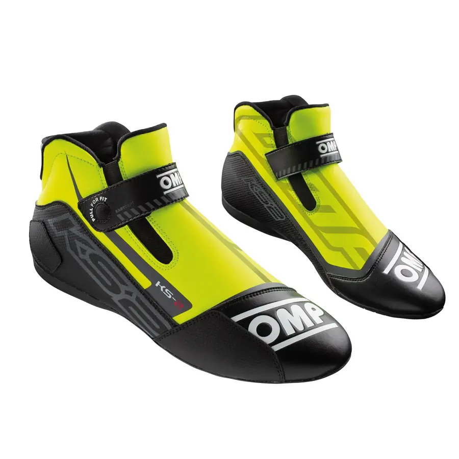 Botines karting OMP KS-2 my2021 amarillo/negro talla 42