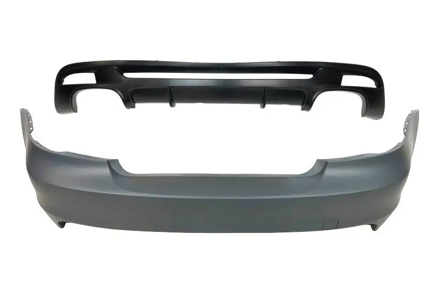Paragolpes trasero BMW E82 / E88 2007-2011 2 Salidas look M Performance - Plástico ABS
