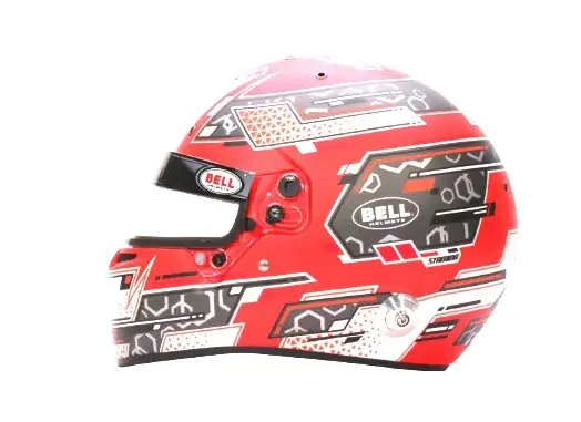 Casco circuito Bell RS7 Stamina antracita/rojo (Hans)talla 58 FIA 8859-2024/SA2020