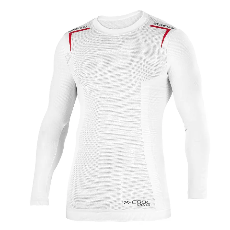 Camiseta Sparco Manga Larga K-CARBON talla XSS Blanca