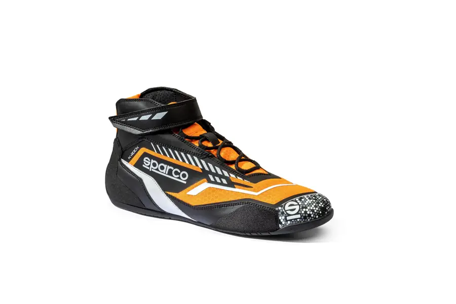 Botines karting Sparco K-ROCK 2025 negro/naranja talla 42