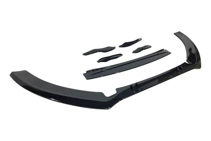 Spoiler delantero Audi A6 2016-2018 look RS6 Negro Brillante - Plástico ABS