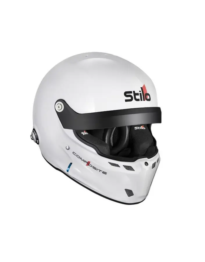 Casco rally Stilo ST6R Wl Composite blanco FIA 8859-2024 SA2020 + HANS talla- 58