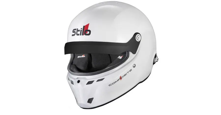 Casco circuito Stilo ST6GT N Composite blanco FIA 8859-24 SA2025 HANS blanco FIA 8858-10-TALLA 58