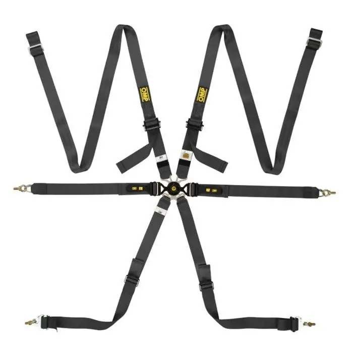 Arnés racing OMP Arnes 6 Puntos One 2" Versa Endurance negro