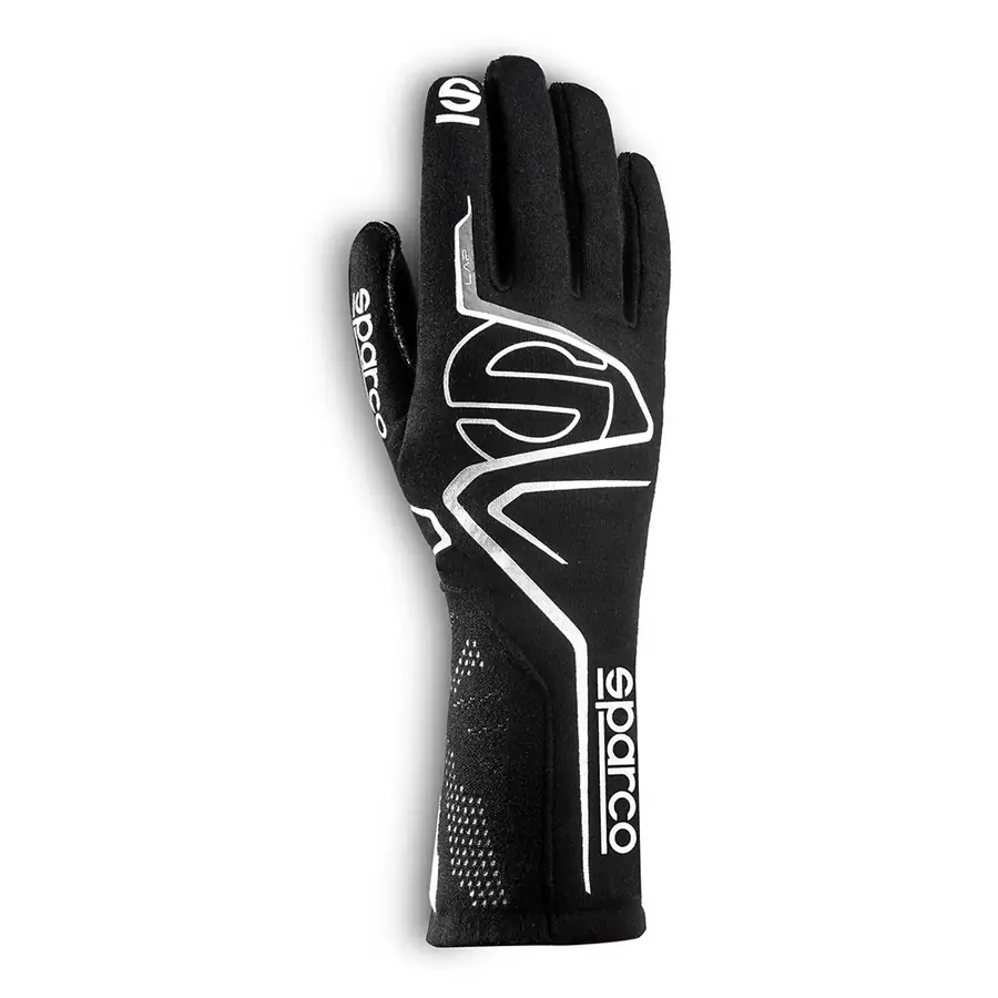 Guantes racing Sparco Lap FIA 8856-2018 talla 12 negro/blanco