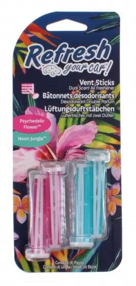 California Scents Vent Sticks Ambientador Psyched Flower/Neon Jungle