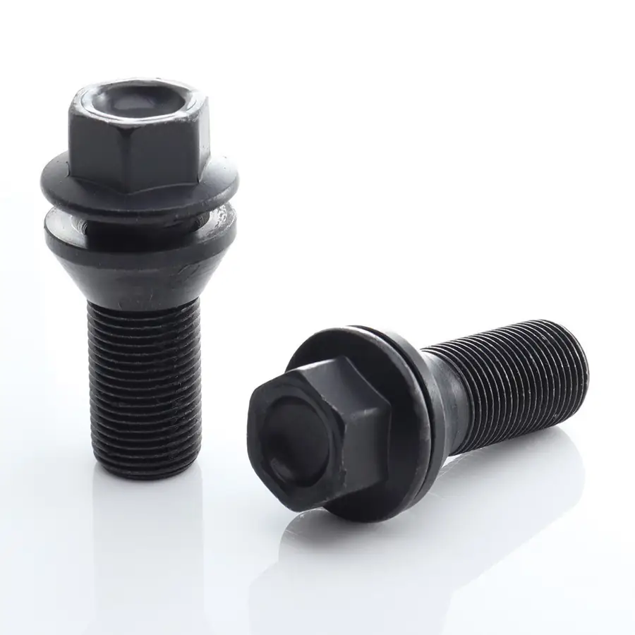 Set of 20 Short Black 17 Hex Bolts 15x1.25