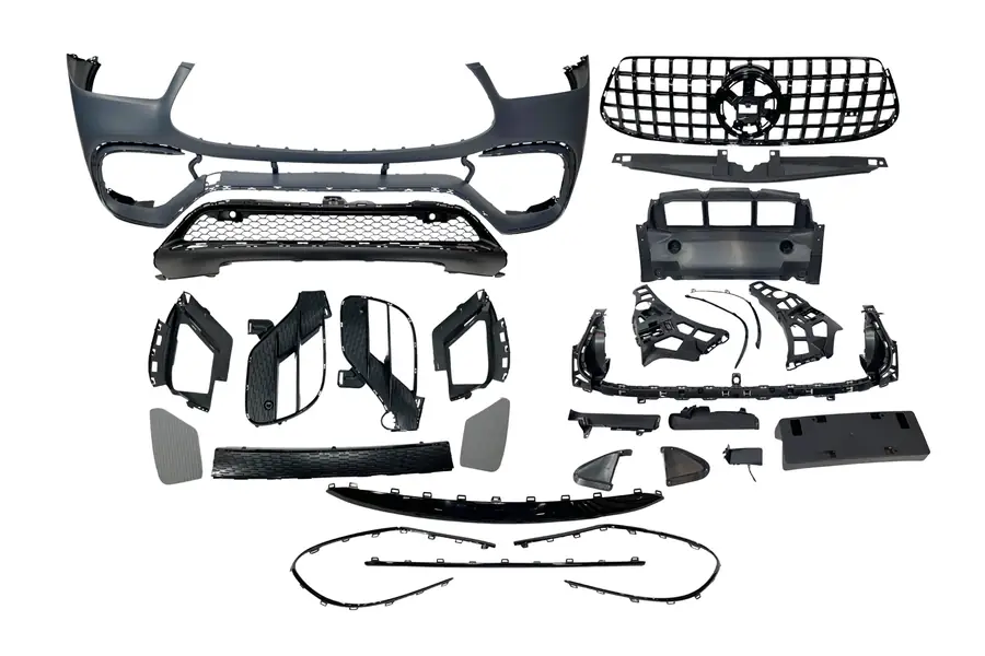 Paragolpes delantero Mercedes W167 / C167 2020+ GLE Look AMG - Plástico ABS
