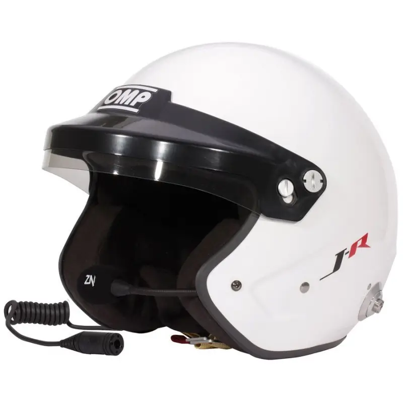 Casco rally OMP J- FIA 8859-2024 blanco talla L