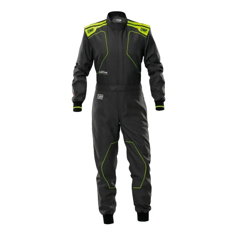 Mono karting OMP Traje karting KS-4 MY2026 Niños antracita/amarillo flúor talla 120