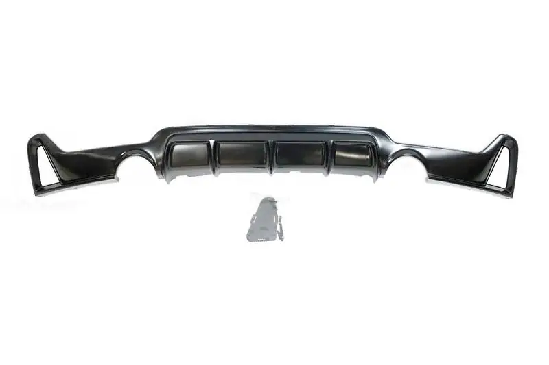 Difusor trasero BMW F32 / F33 / F36 Look M Performance 2 Salidas Brillante Negro - Plástico ABS