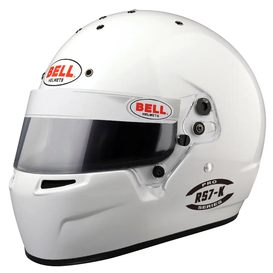 Casco karting Bell RS7-K blanco talla M (58-59) K2020