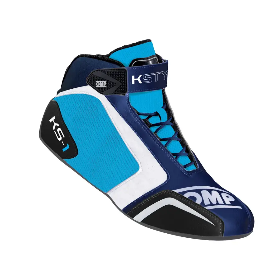 Botines karting OMP KS-1 Botines azul MARINO/cian talla 32