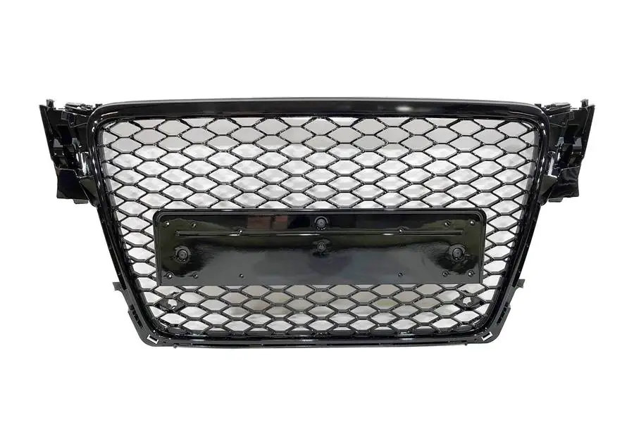 Parrilla Audi A4 Look RS4 B8 2009-2012 Full Black - Plástico ABS