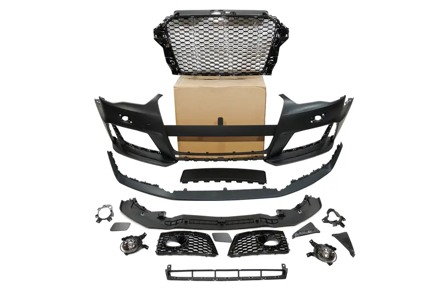 Paragolpes delantero Audi A3 V8 2013-2015 Sportback / 3 Puertas Look RS3 II Antinieblas - Plástico ABS