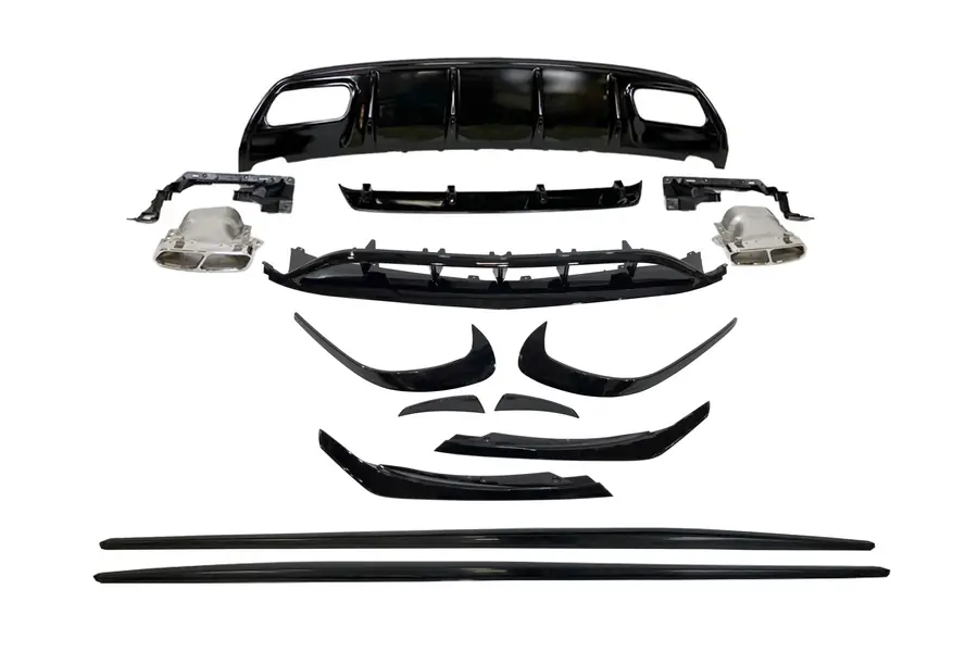 Kit de carrocería Mercedes W176 2016-2018 Look AMG A45 - Plástico ABS