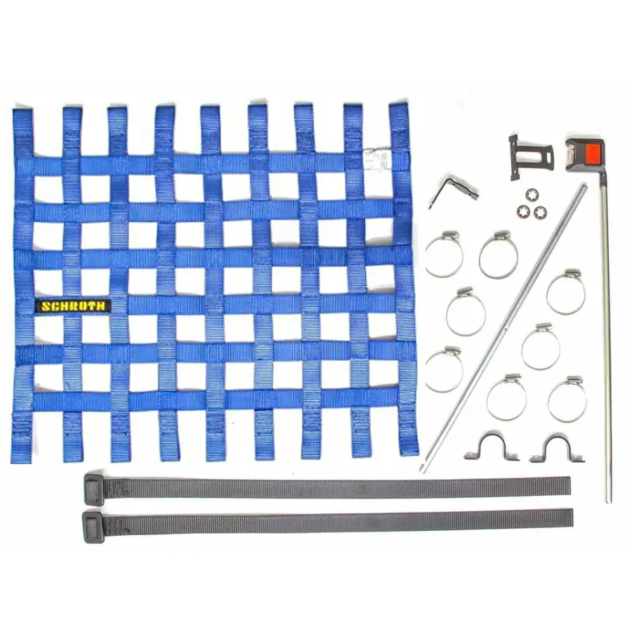 Red de Ventana Tamaño Ii Incl. Montaje de Materiales Piloto azul Schroth