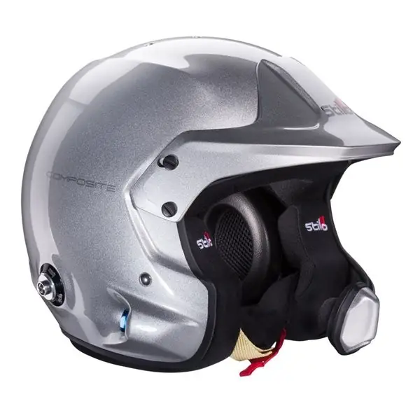 Casco rally Stilo Venti Wrc Composite Snell SA2020 FIA 8859-15 HANS FIA 8858-10 gris/INTERIOR negro 58