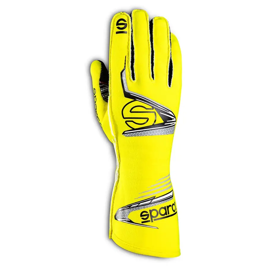 Guantes racing Sparco Arrow Evo RG-7 talla 08 amarillo/negro