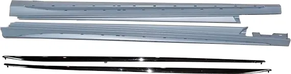 Taloneras Mercedes W205 4 Puertas Look AMG C63 - Plástico ABS