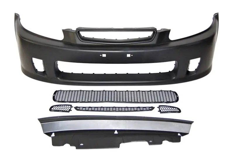 Paragolpes delantero Honda Civic 96-98 Look N1 - Plástico ABS