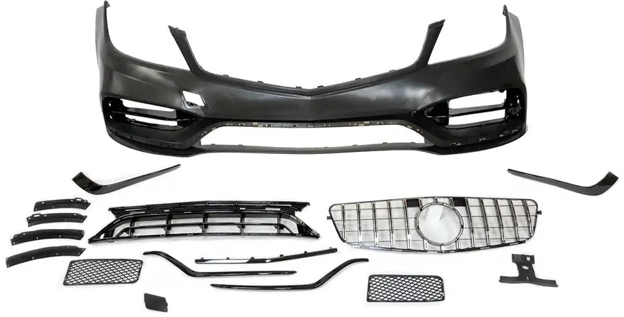 Paragolpes delantero Mercedes W204 2007-2010 4P / Coupe / SW Look W205 C63 - Plástico ABS