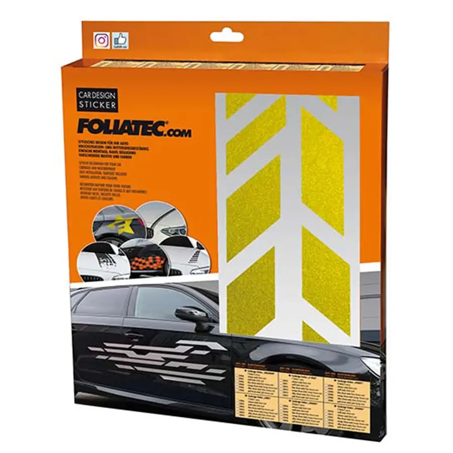 Foliatec Vinilo Decorativo Para Coche Diseño Sombras Dorado