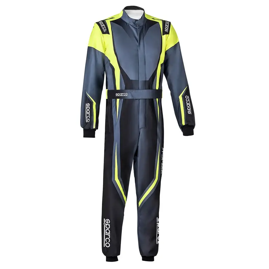 Mono karting Sparco Traje de karting K46 Prime K Niño talla 120 negro/amarillo flúor