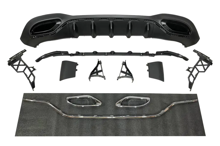 Difusor trasero Mercedes W177 2018-2023 Look AMG - Plástico ABS