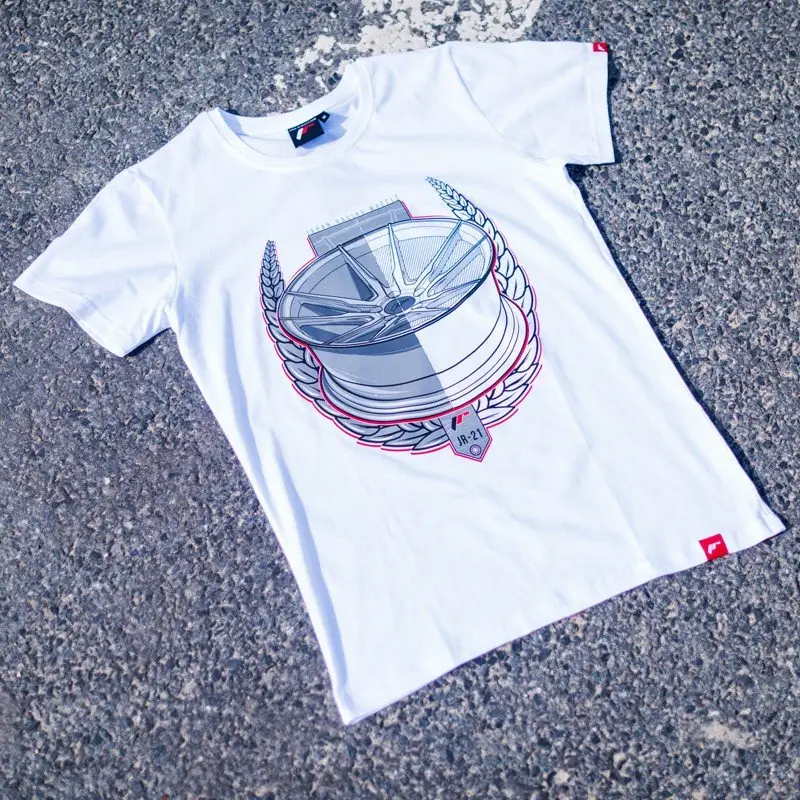 Camiseta JR JR-21 Laurel para hombre, blanca, talla XXL