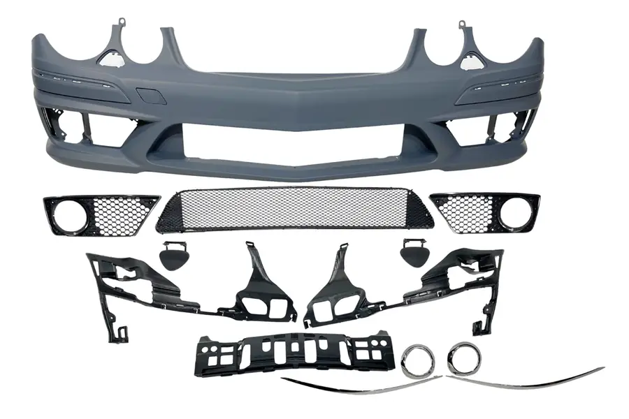 Paragolpes delantero Mercedes W211 2002-2006 look E63 facelift - Plástico ABS